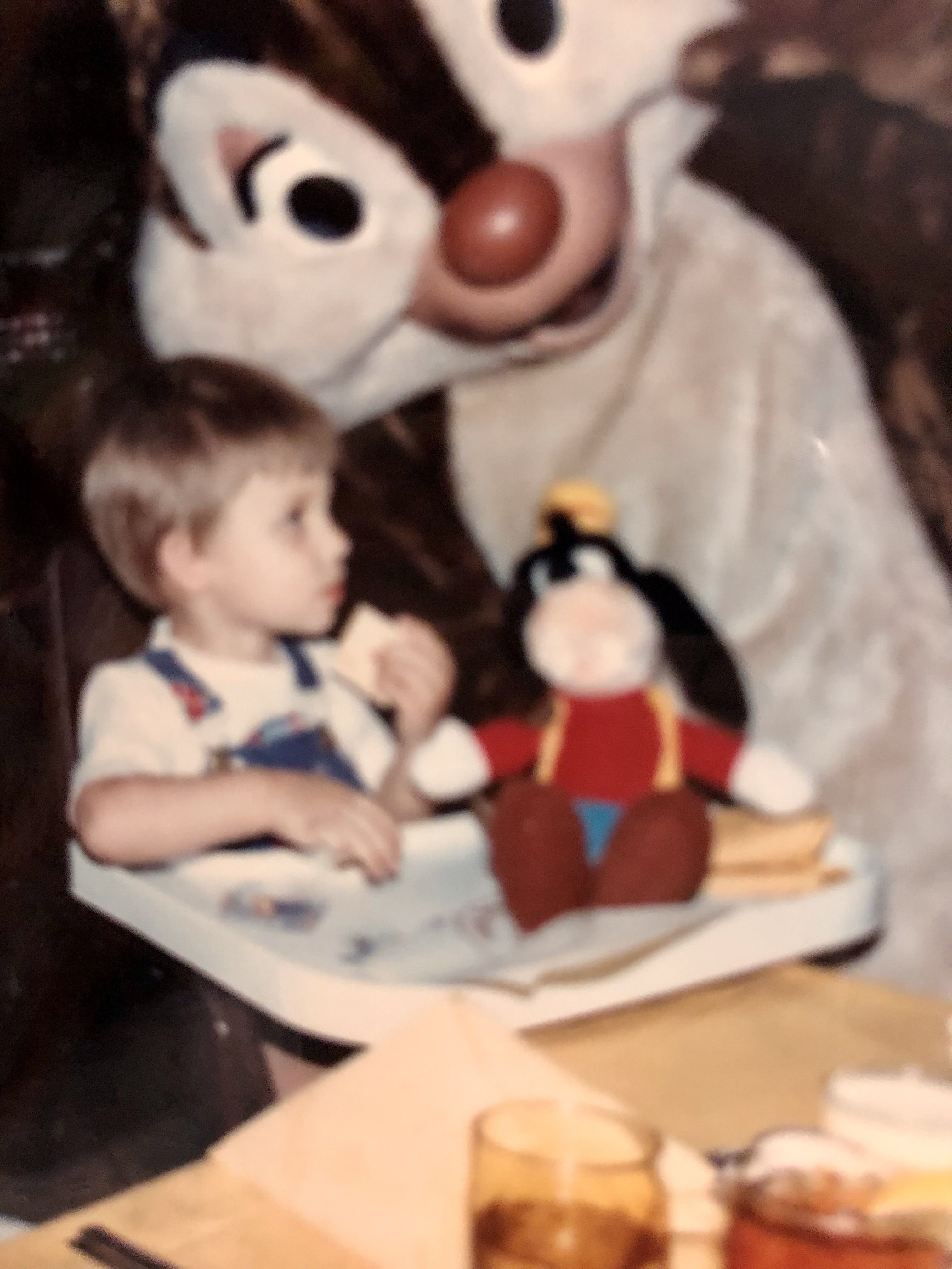 A 2 year old Rob Walker with Chip